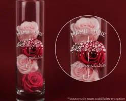 Vase personnalisé cylindrique - Je t'aime|Cadeaux.com Sale