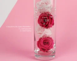 Vase personnalisé cylindrique - Maman Fleurie|Cadeaux.com Discount
