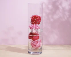 Vase personnalisé cylindrique - Prénom|Cadeaux.com Best