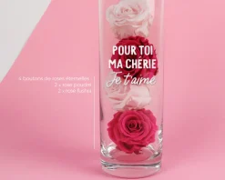 Vase personnalisé cylindrique - Message|Cadeaux.com Hot