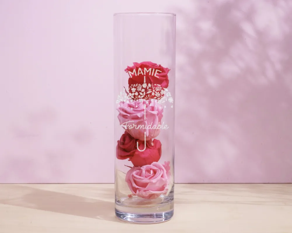 Vase personnalisé cylindrique - Mamie|Cadeaux.com Hot