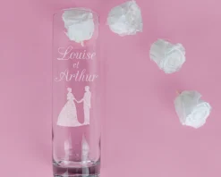 Vase personnalisé cylindrique - Mariage|Cadeaux.com