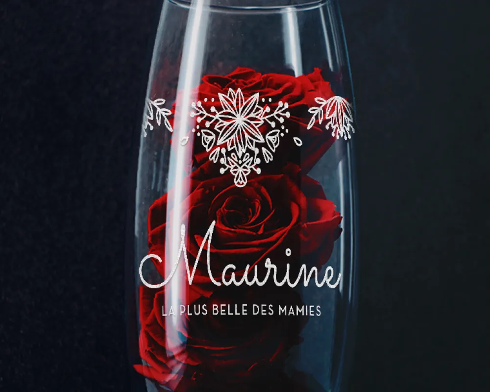 Vase personnalisé ovale - Fleurs|Cadeaux.com Discount