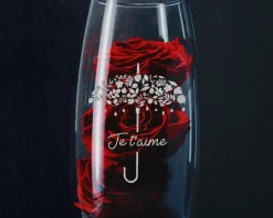 Vase personnalisé ovale - Je t'aime|Cadeaux.com Online
