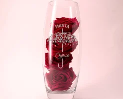 Vase personnalisé ovale - Je t'aime|Cadeaux.com Online