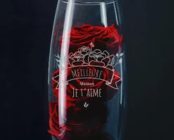 Vase personnalisé ovale - Maman Fleurie|Cadeaux.com New