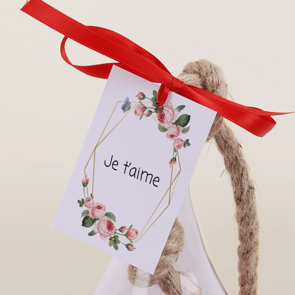 Vase suspendu avec roses éternelles - Message personnalisé|Cadeaux.com Online