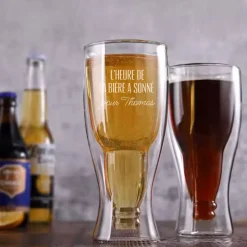 Verre à bière bouteille personnalisé - Message|Cadeaux.com Discount