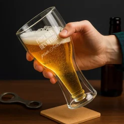 Verre à bière bouteille personnalisé - Message|Cadeaux.com Discount