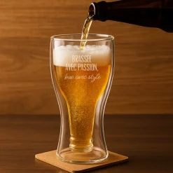 Verre à bière bouteille personnalisé - Message|Cadeaux.com Discount