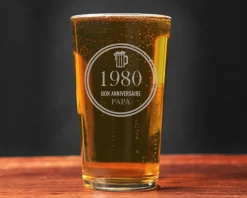 Verre à bière personnalisé anniversaire - Année de naissance|Cadeaux.com Hot