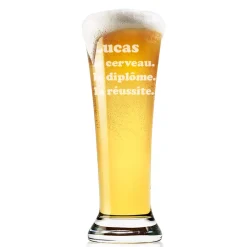 Verre à bière personnalisé flûte - Légende|Cadeaux.com New