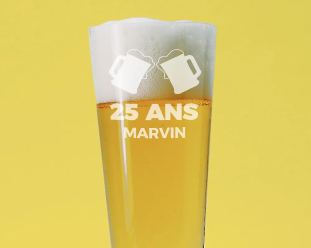 Verre à bière personnalisé flûte - Apéro|Cadeaux.com Clearance