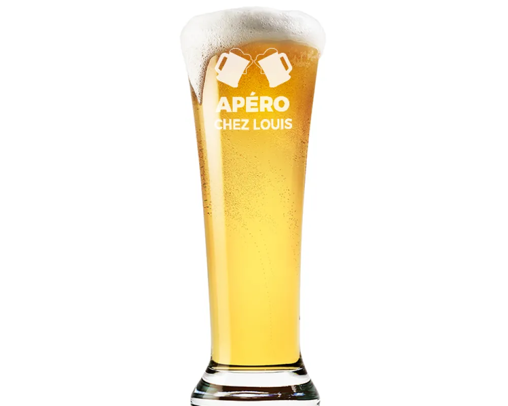Verre à bière personnalisé flûte - Apéro|Cadeaux.com Clearance