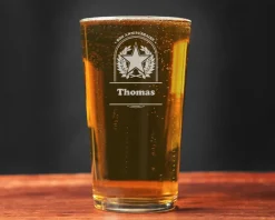Verre à bière personnalisé prénom - Etoile|Cadeaux.com Best