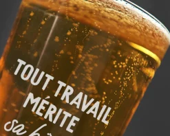 Verre à bière personnalisé pinte - Message|Cadeaux.com Discount