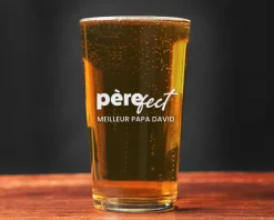Verre à bière personnalisé pinte - Père-fect|Cadeaux.com Outlet