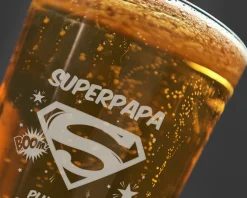 Verre à bière personnalisé pinte - Super Papa|Cadeaux.com Discount