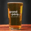 Verre à bière personnalisé pinte - Grand Père-fect|Cadeaux.com New