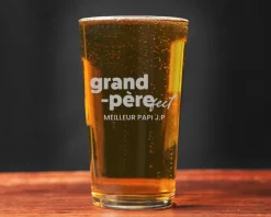 Verre à bière personnalisé pinte - Grand Père-fect|Cadeaux.com New
