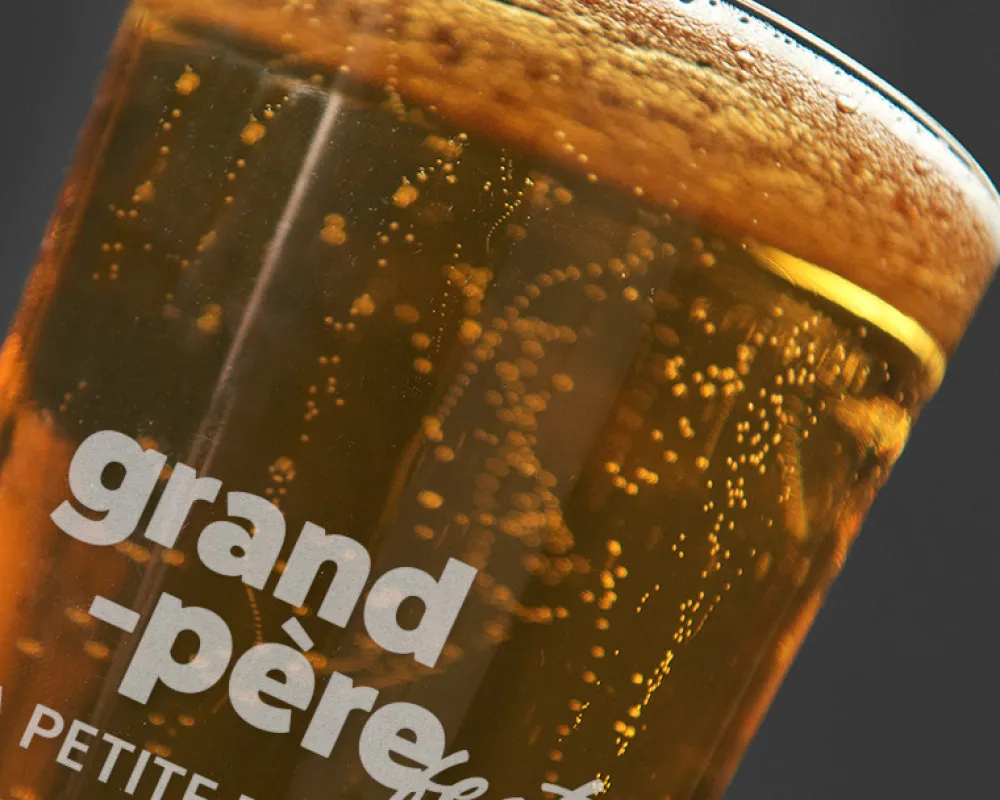 Verre à bière personnalisé pinte - Grand Père-fect|Cadeaux.com New