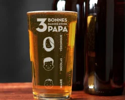Verre à bière personnalisé papa - Family Circus|Cadeaux.com Outlet