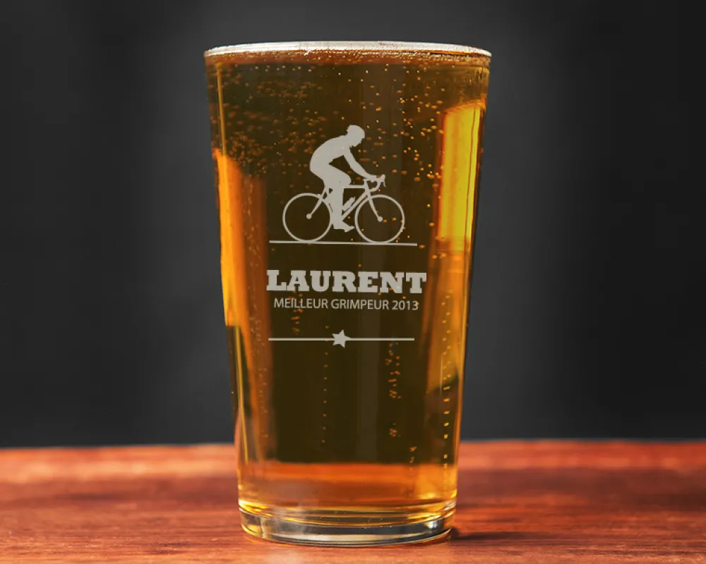 Verre à bière personnalisé prénom - Cyclisme|Cadeaux.com Clearance