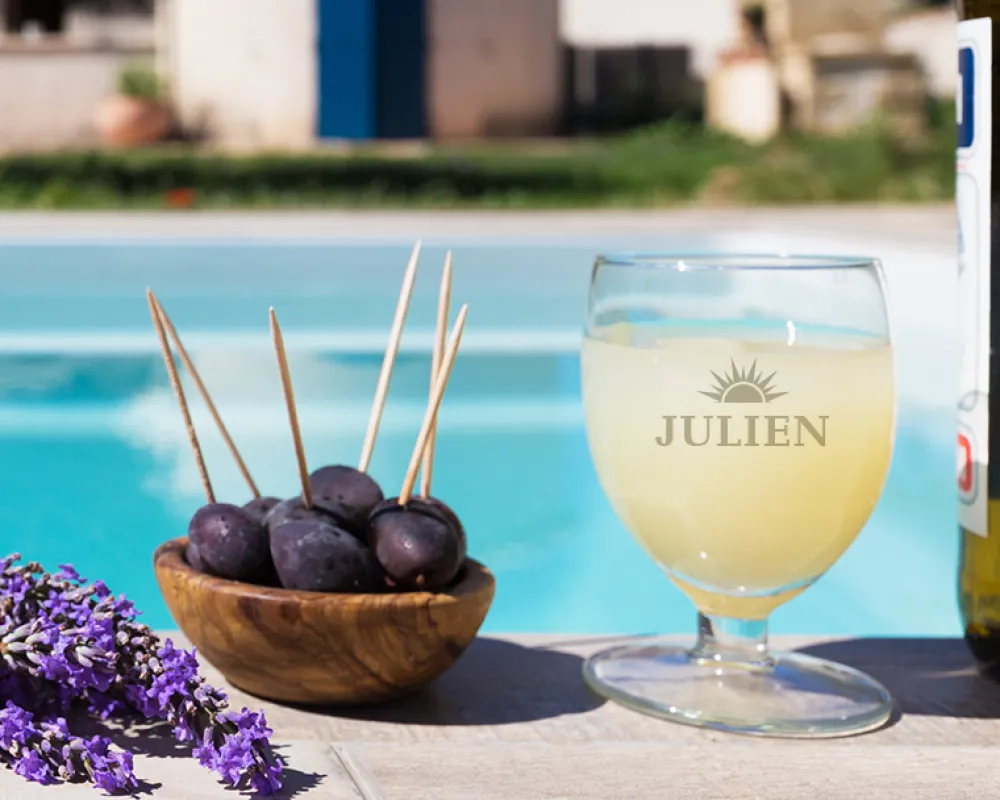 Verre à Ricard personnalisé ballon - Prénom|Cadeaux.com Online