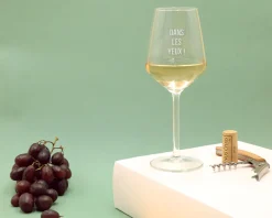 Verre à vin personnalisé - Message|Cadeaux.com Hot