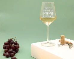 Verre à vin personnalisable - Meilleur Papa|Cadeaux.com Sale