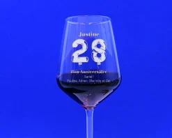 Verre à vin personnalisable anniversaire - Ballons|Cadeaux.com Sale