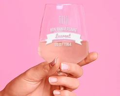 Verre à vin personnalisable anniversaire - Bougies|Cadeaux.com Hot