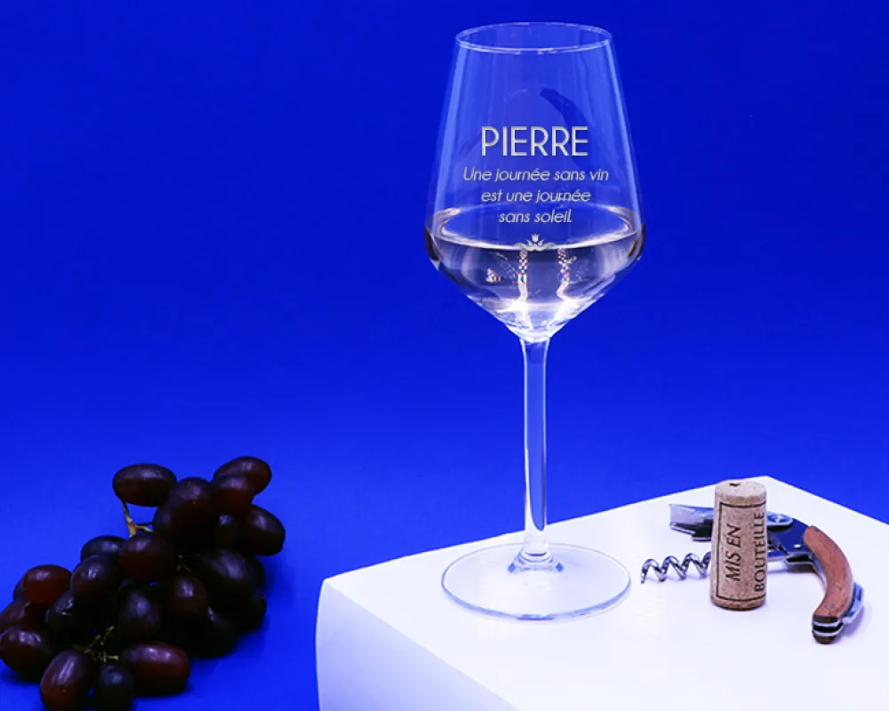 Verre à vin personnalisable - Citation|Cadeaux.com