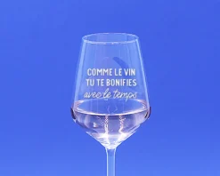 Verre à vin personnalisable - Message|Cadeaux.com Discount