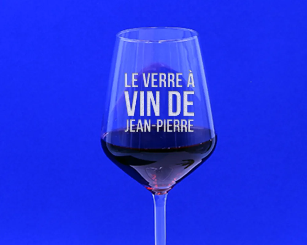 Verre à vin personnalisable - "Le verre de" - Homme|Cadeaux.com Hot