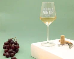 Verre à vin personnalisable -