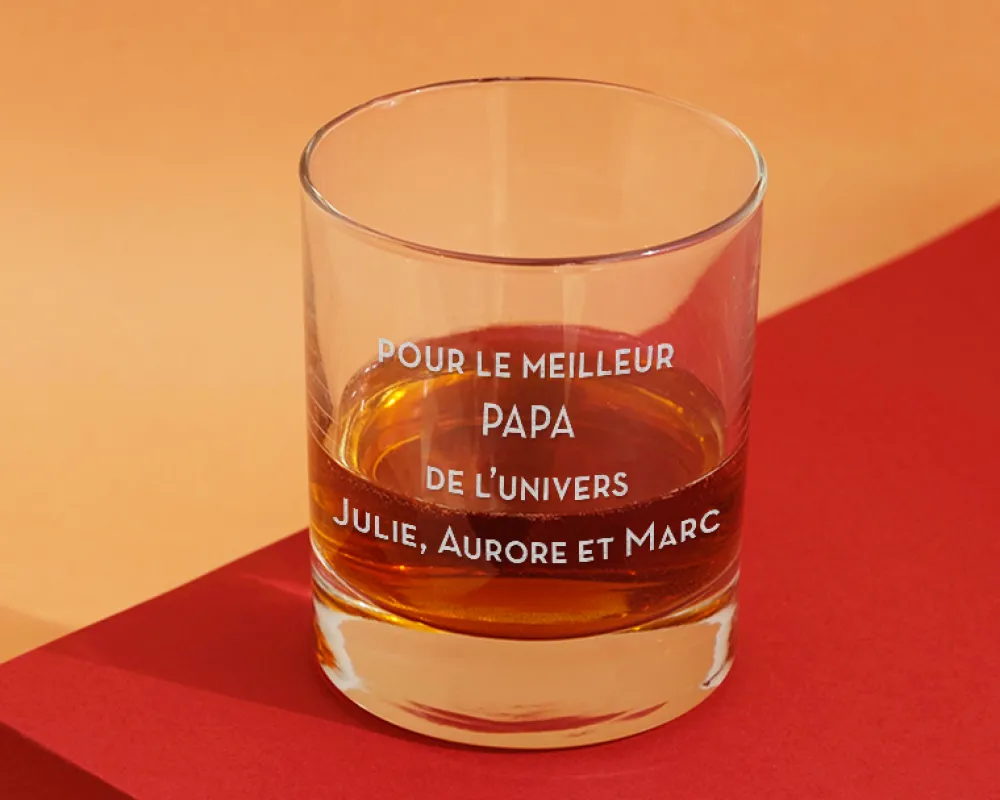 Verre à whisky personnalisé - Message|Cadeaux.com Hot