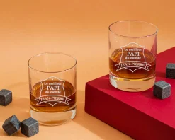 Verre à whisky personnalisé homme - Meilleur du monde|Cadeaux.com Hot