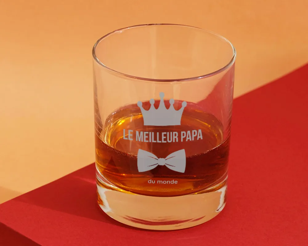 Verre à whisky personnalisé - Papa Royal|Cadeaux.com Online