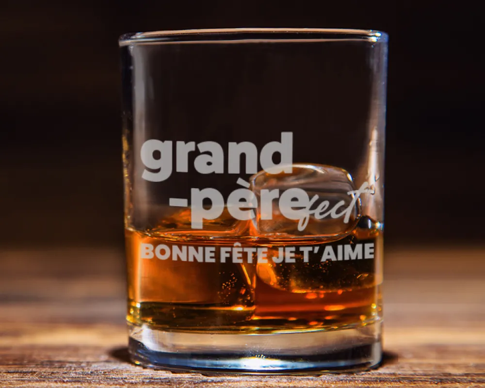 Verre à whisky personnalisé - Grand Père-fect|Cadeaux.com Best