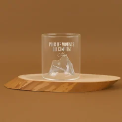 Verre relief personnalisé - Message|Cadeaux.com Best